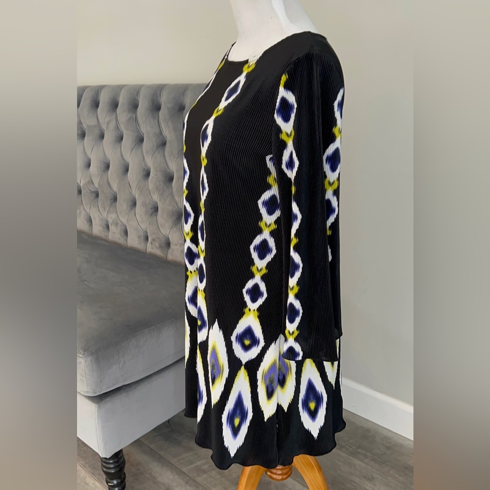 Alfani Printed Crinkle Dress. - Picture 4 of 8